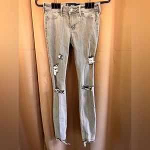 Hollister Light Gray Jean Legging